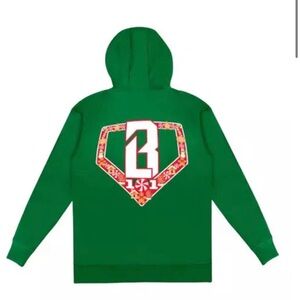 Green Hoodie with Graphic Design
